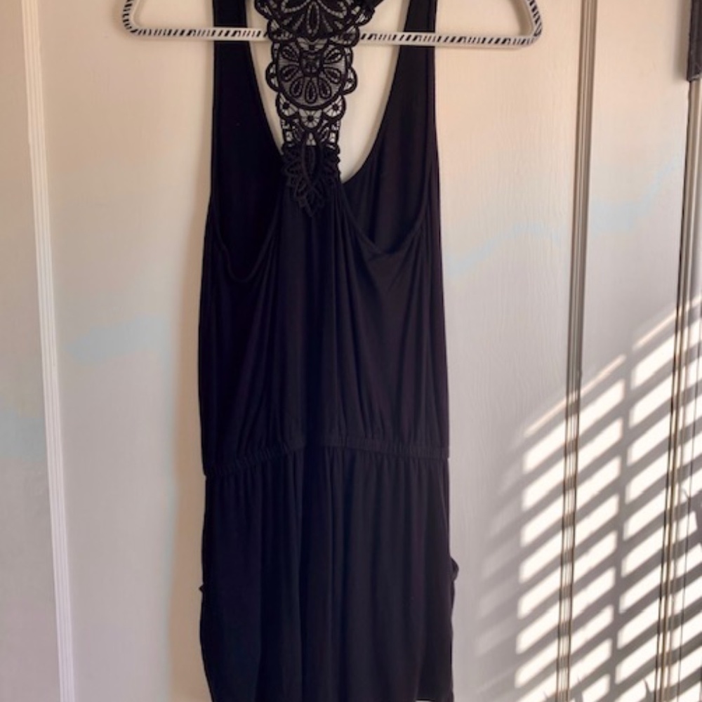 Aerie Black Romper w/ back design - XS